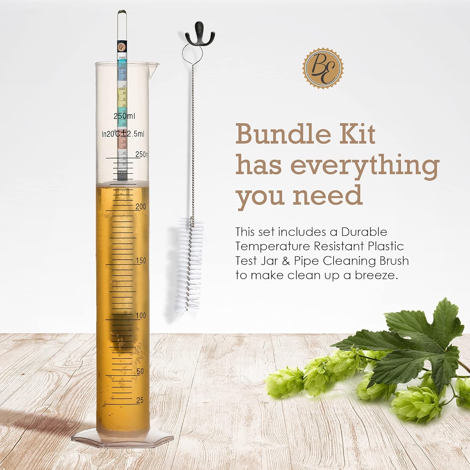 Brewer's Elite Hydrometer for Home Brew Beer, Wine, Mead and Kombucha