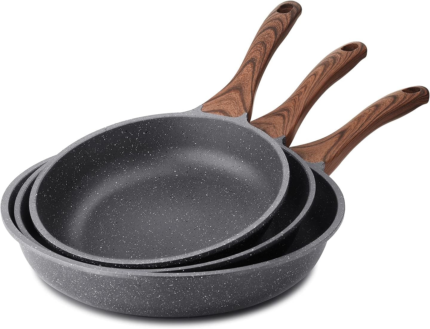 SENSARTE 28cm Nonstick Frying Pan Skillet, Swiss Granite Coating