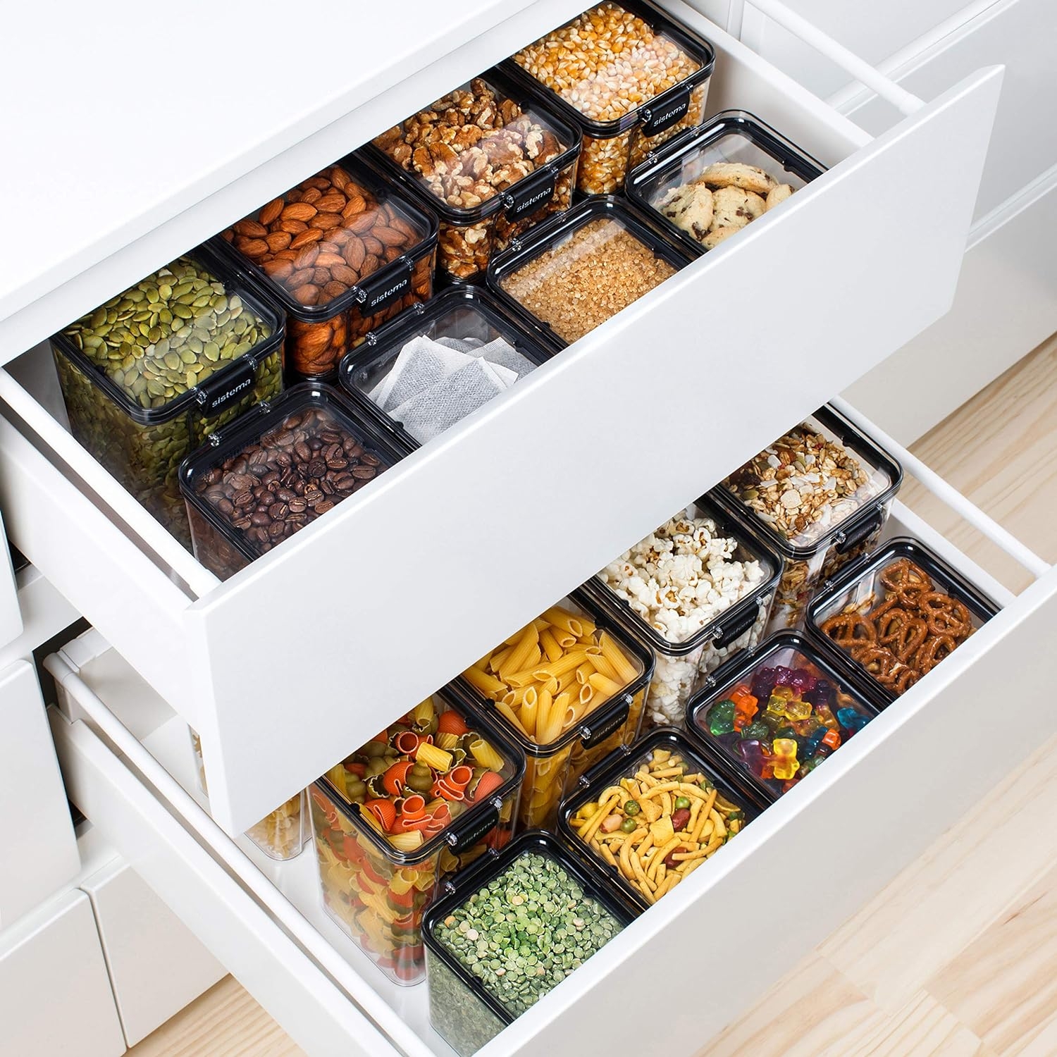 Sistema Ultra Tritan Airtight Pantry Storage Container 920 ml Square