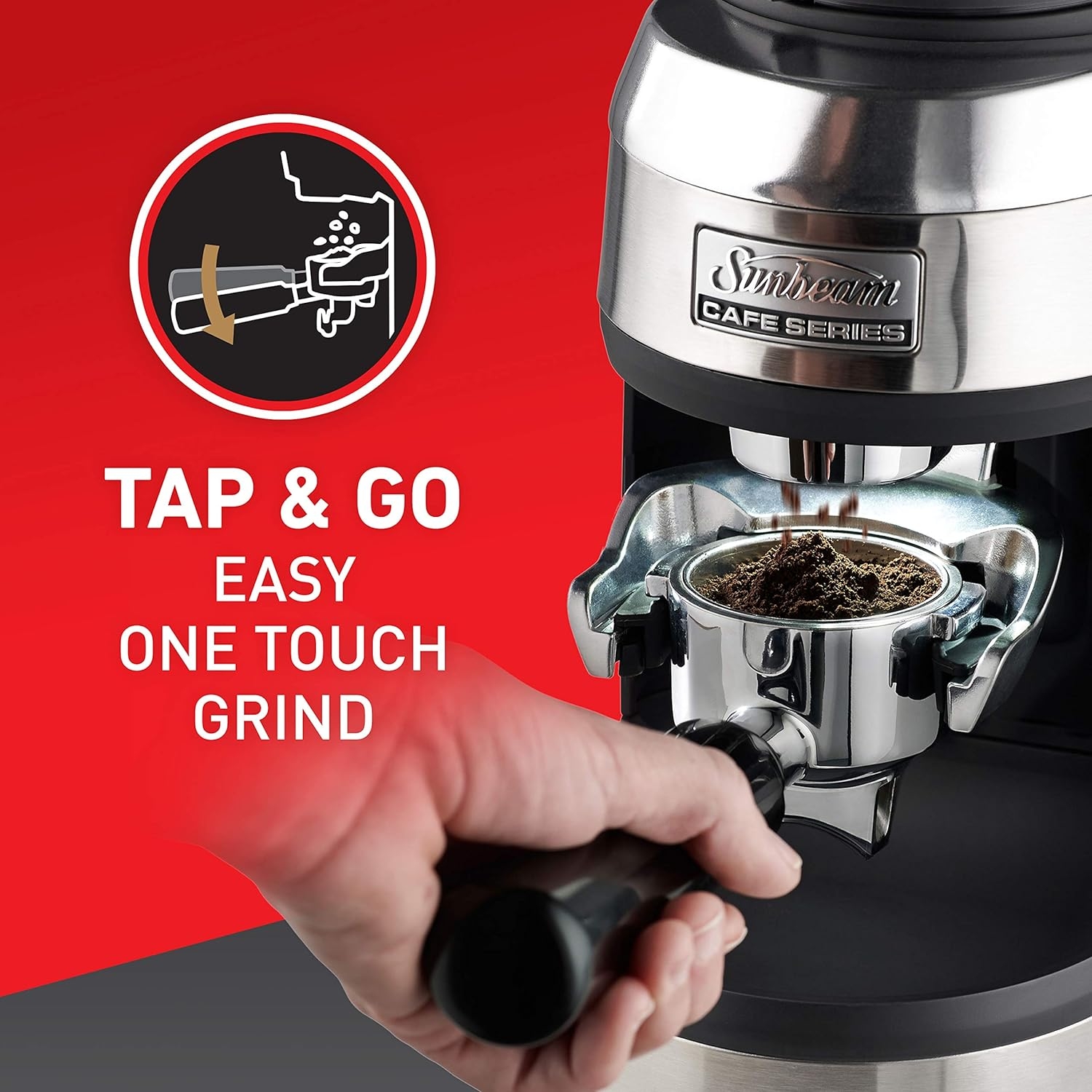 Sunbeam EM0440 GrindFresh Conical Burr Coffee Grinder, 25 Grind