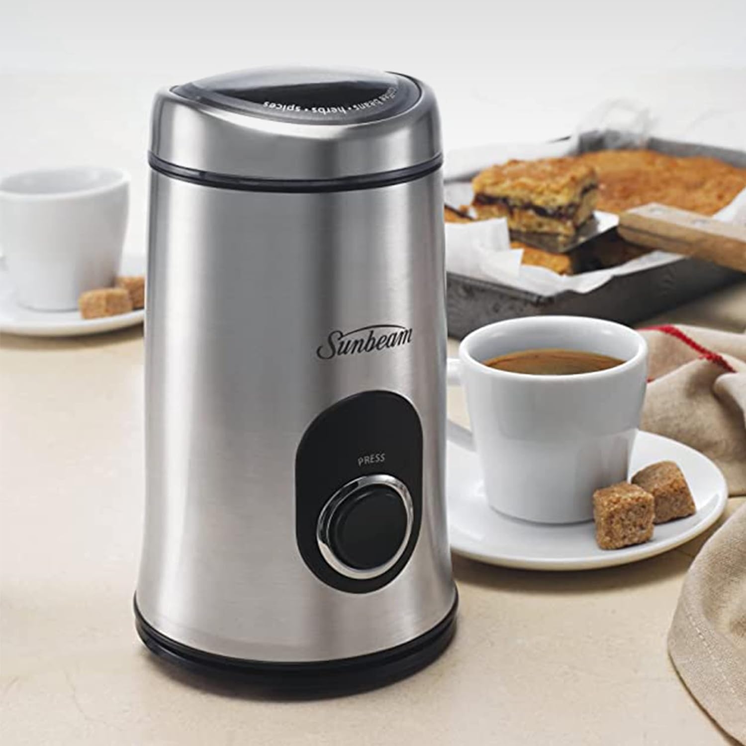 Sunbeam EM0440 GrindFresh Conical Burr Coffee Grinder, 25 Grind