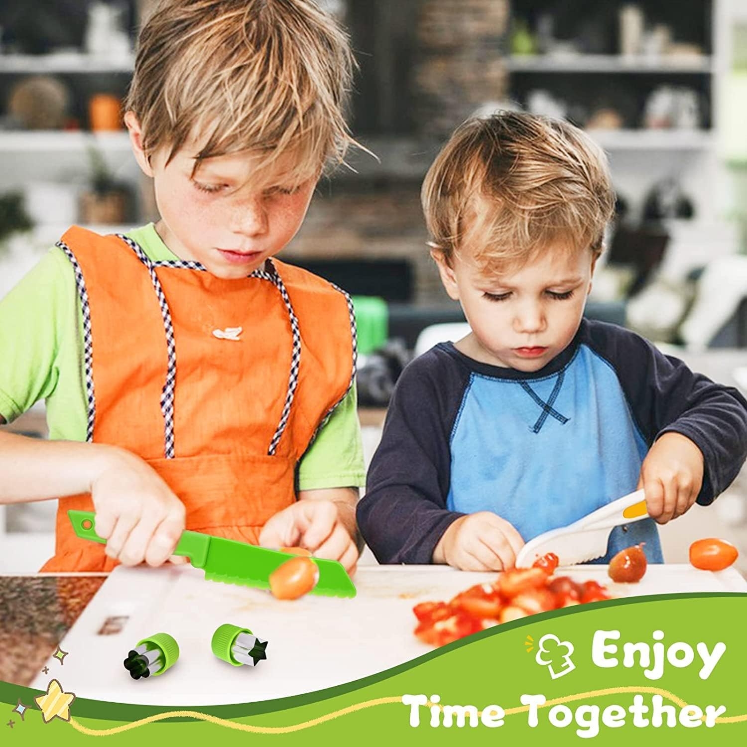 Wooden Knife Kids Cooking Toy Safe Knife Cutting Fruit Vegetable Chopper Kitchen Toy Tools for Toddlers