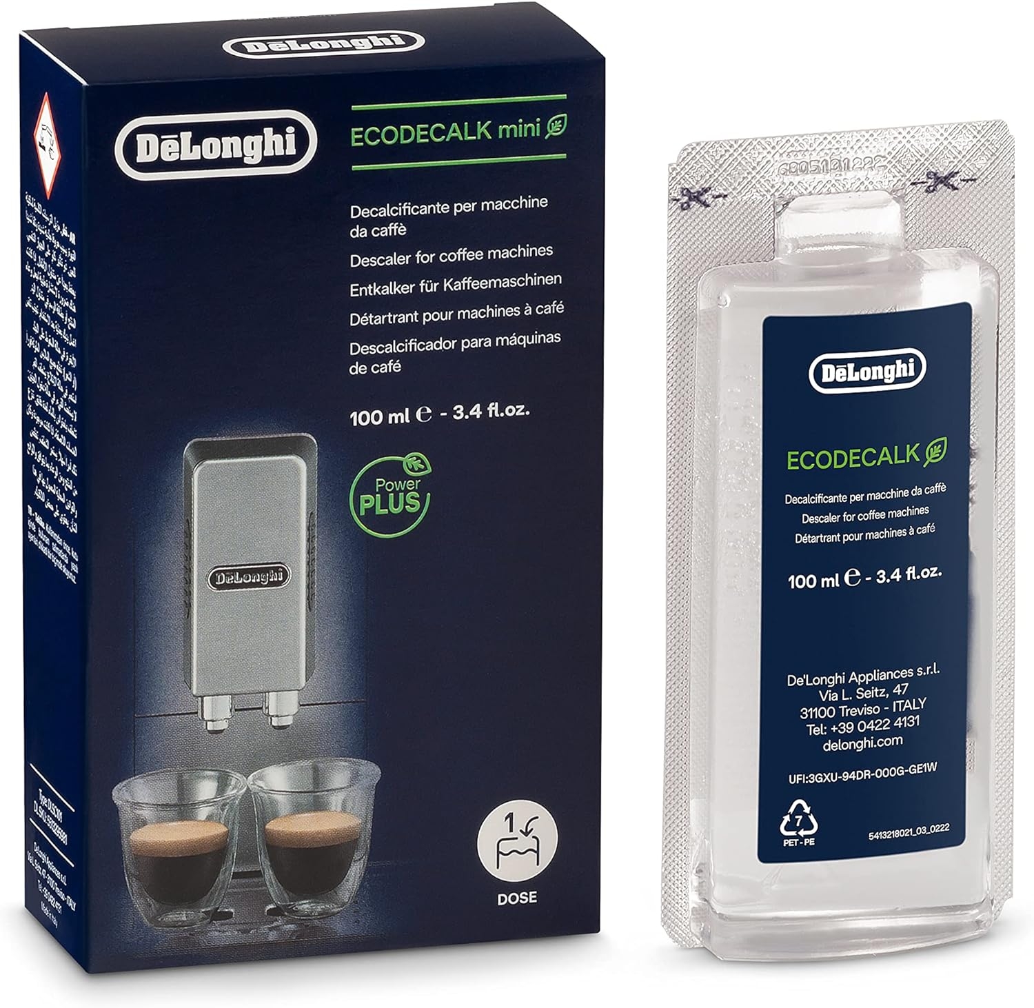 Delonghi EcoDecalk 500 ml. Decalcifier for coffee maker