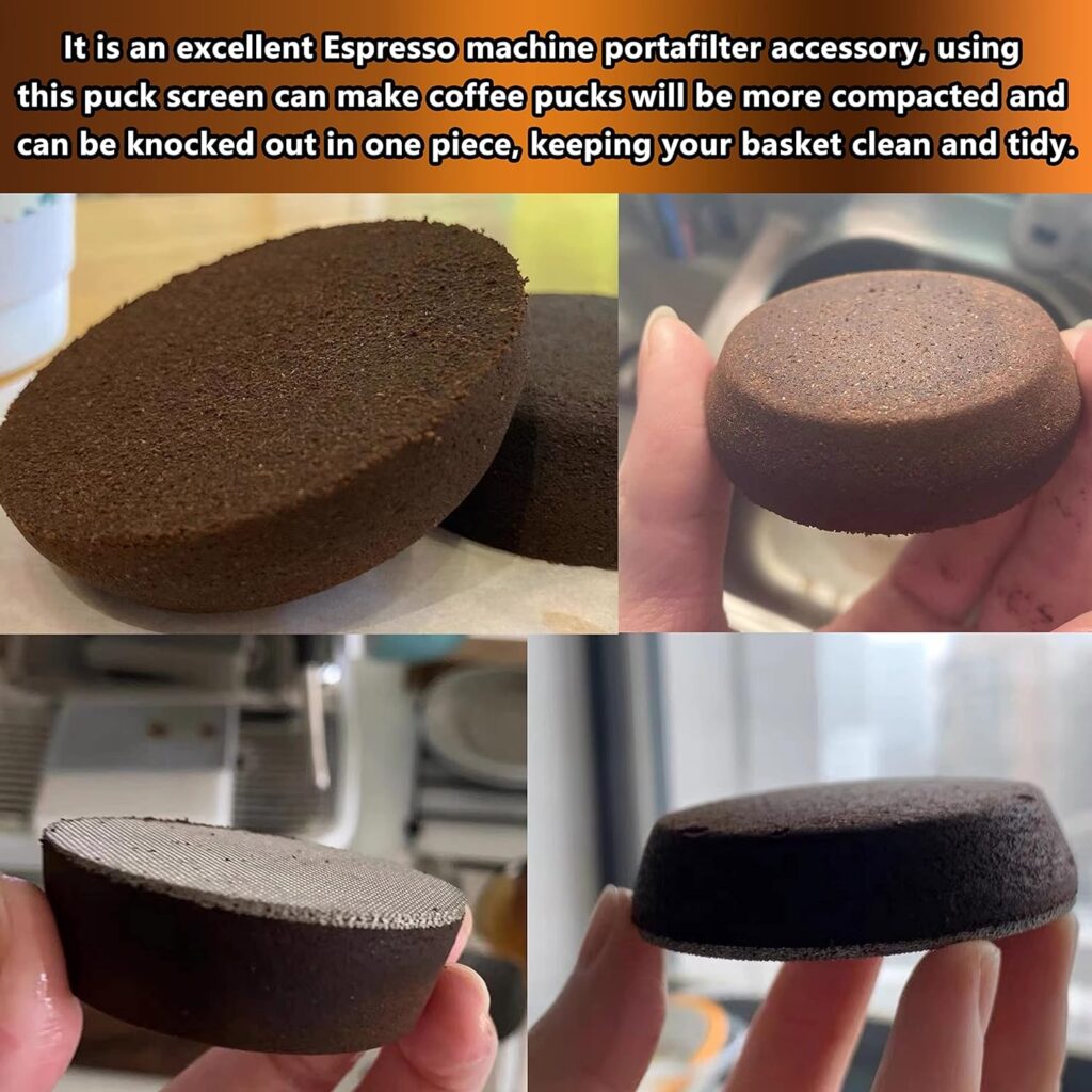 NEOUZA Espresso Puck Screen 53.5mm Reusable 1.7mm Thickness 150μm ...