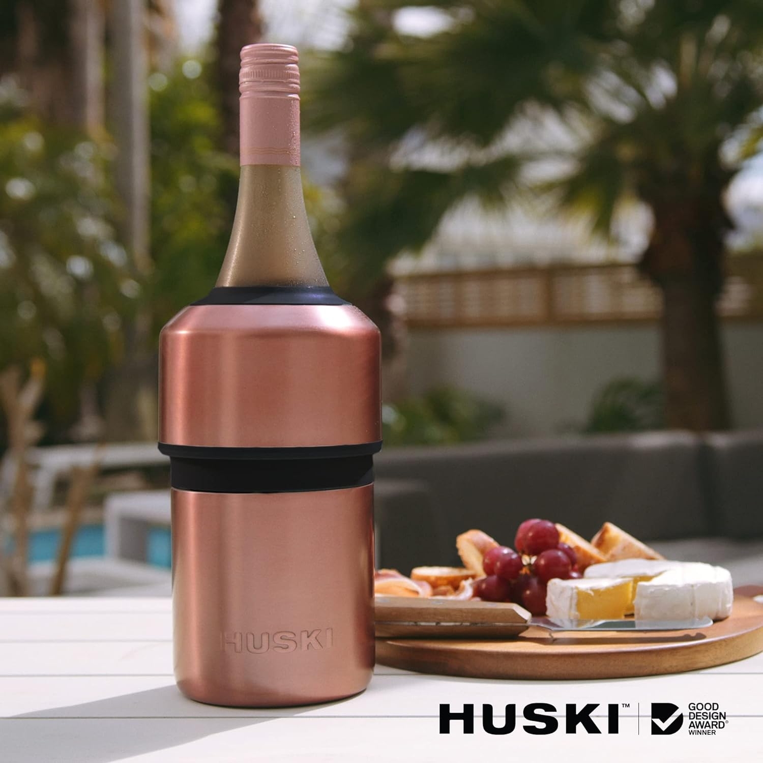 Wine Chiller - Premium Wine Bottle Chiller Double Walled, Vacuum Insulated  Wine Cooler for Most 750mL Champagne and Wine Bottles - Iceless Wine