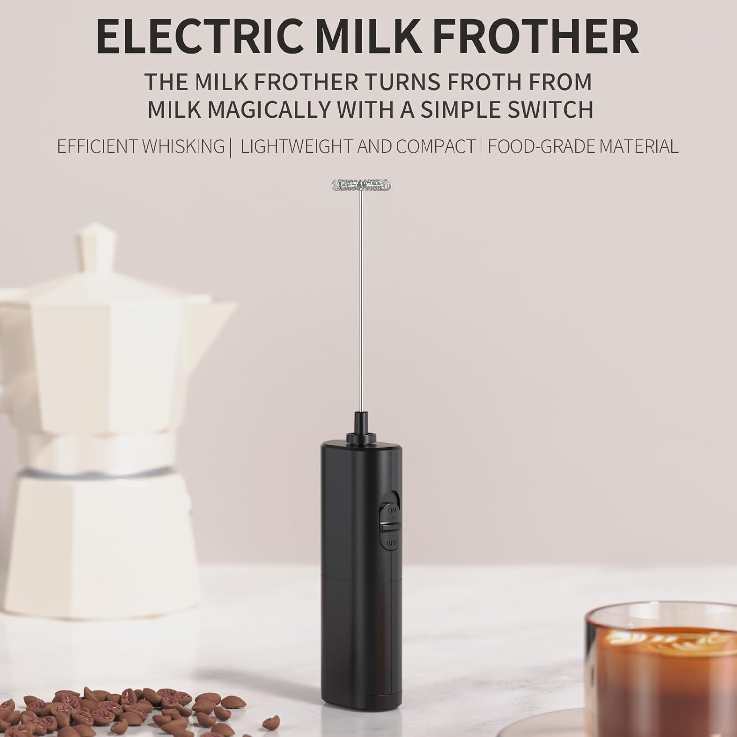 Circle Joy Electric Milk Frother Cappuccino Coffee Frother Home