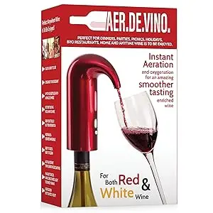 AerDeVino, electric wine aerator decanter, wine aerator, wine pourer, wine dispenser, wine