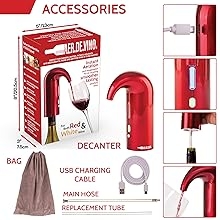 electric wine aerator decanter, wine aerator, wine pourer, wine dispenser, wine