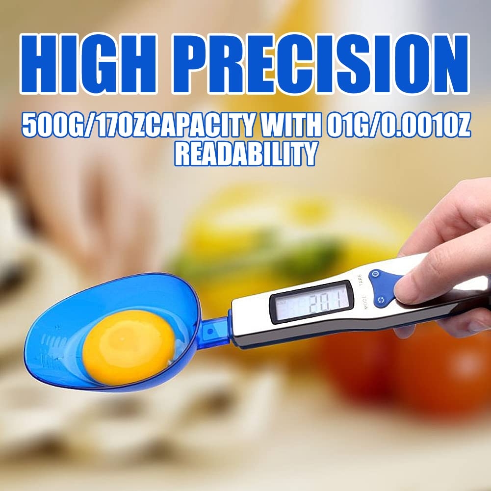 Digital Kitchen Food Scale,LCD Display Kitchen Spoon Scale 500g