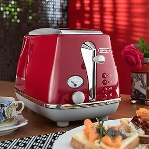 toaster red delonghi