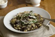 8 Minute No-Stir Risotto On A Bowl