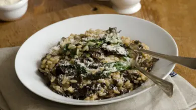 8 Minute No-Stir Risotto On A Bowl