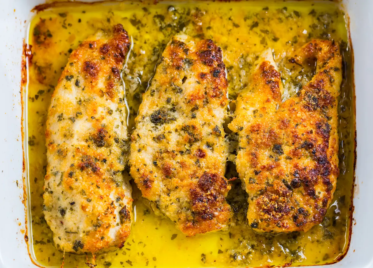 Baked Chicken Parmigiana with Sauce
