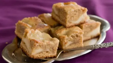 A Blondie Brownie on a Plate