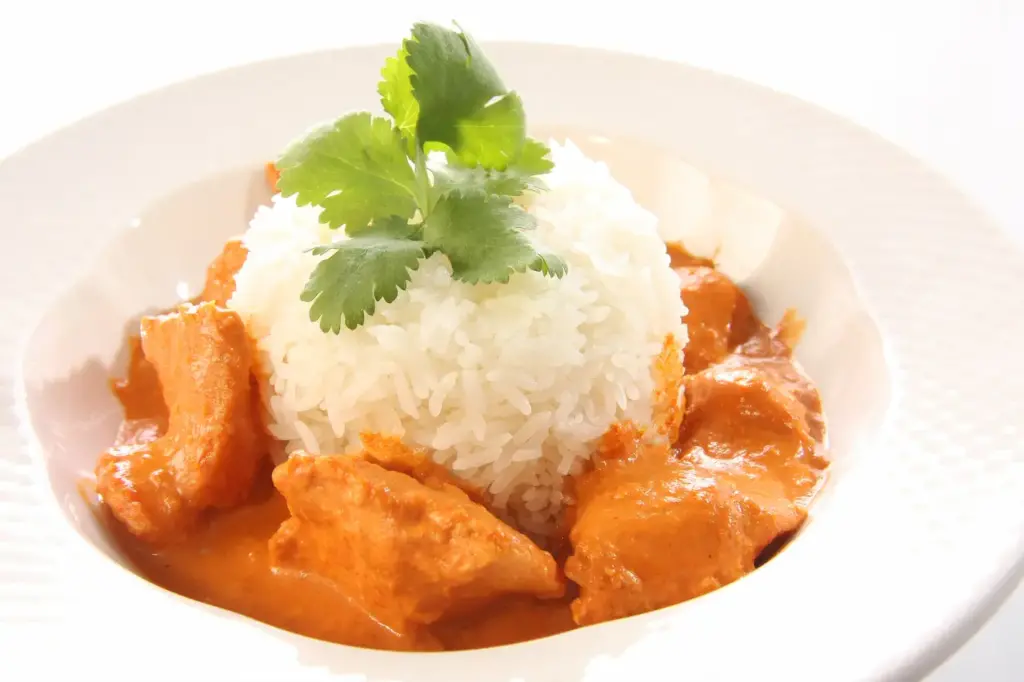 Butter Chicken with Rice 