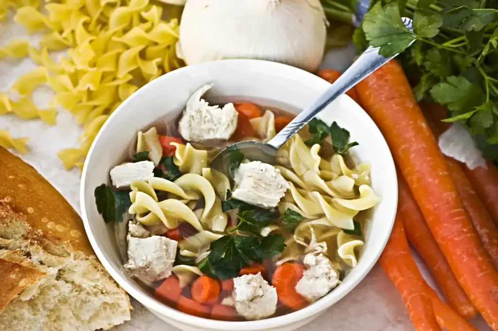 Chicken Noodle Soup with Fresh Ingredients