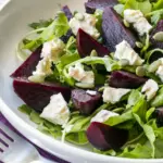 Classic Cafe Beetroot Salad in the Plate