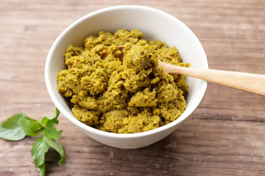 Green Curry Paste in White Cup