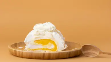 Mango or Peach Pavlova Roll