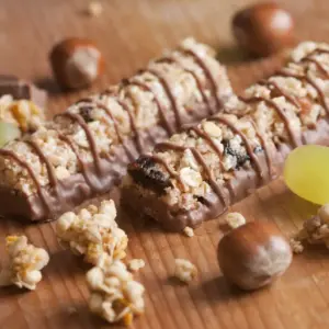 Milo Muesli Bars in the Silicone Healthy Bar Slice on a Wooden Table
