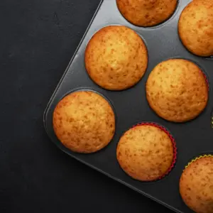 Freshly Baked Mini Orange Cupcakes