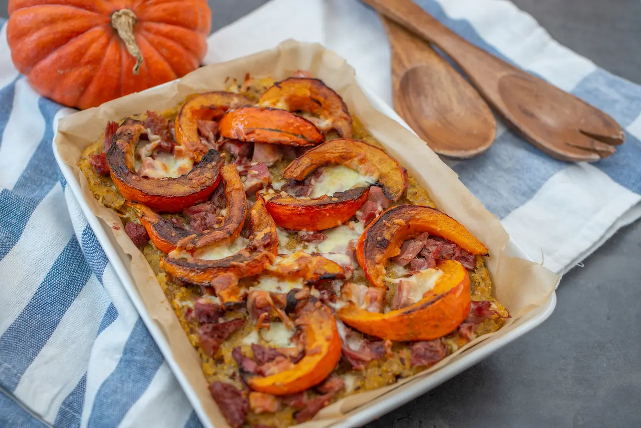 Pumpkin & Goats Cheese Frittata