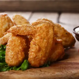 Southern Fried Chicken with white sauce