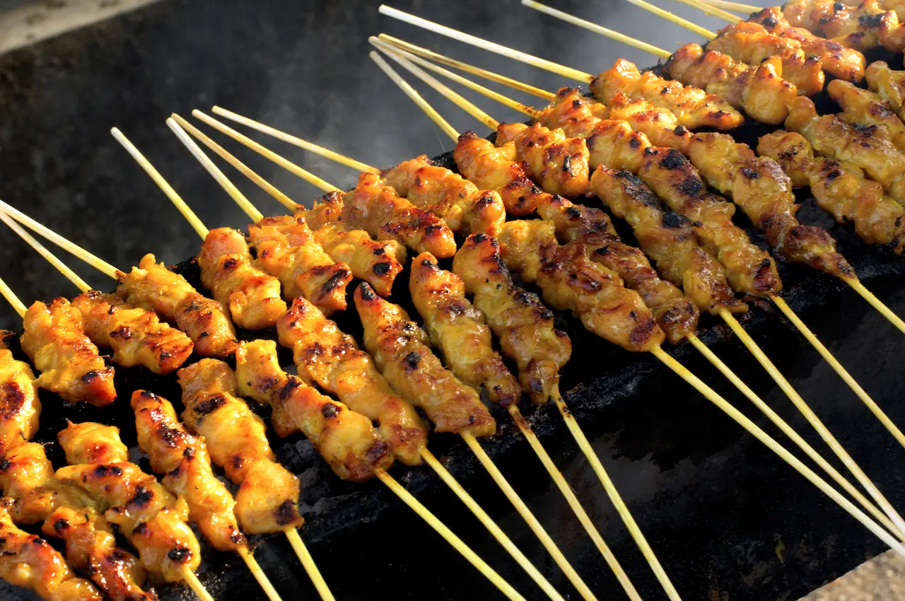 Grilled Spiced Chicken Sticks