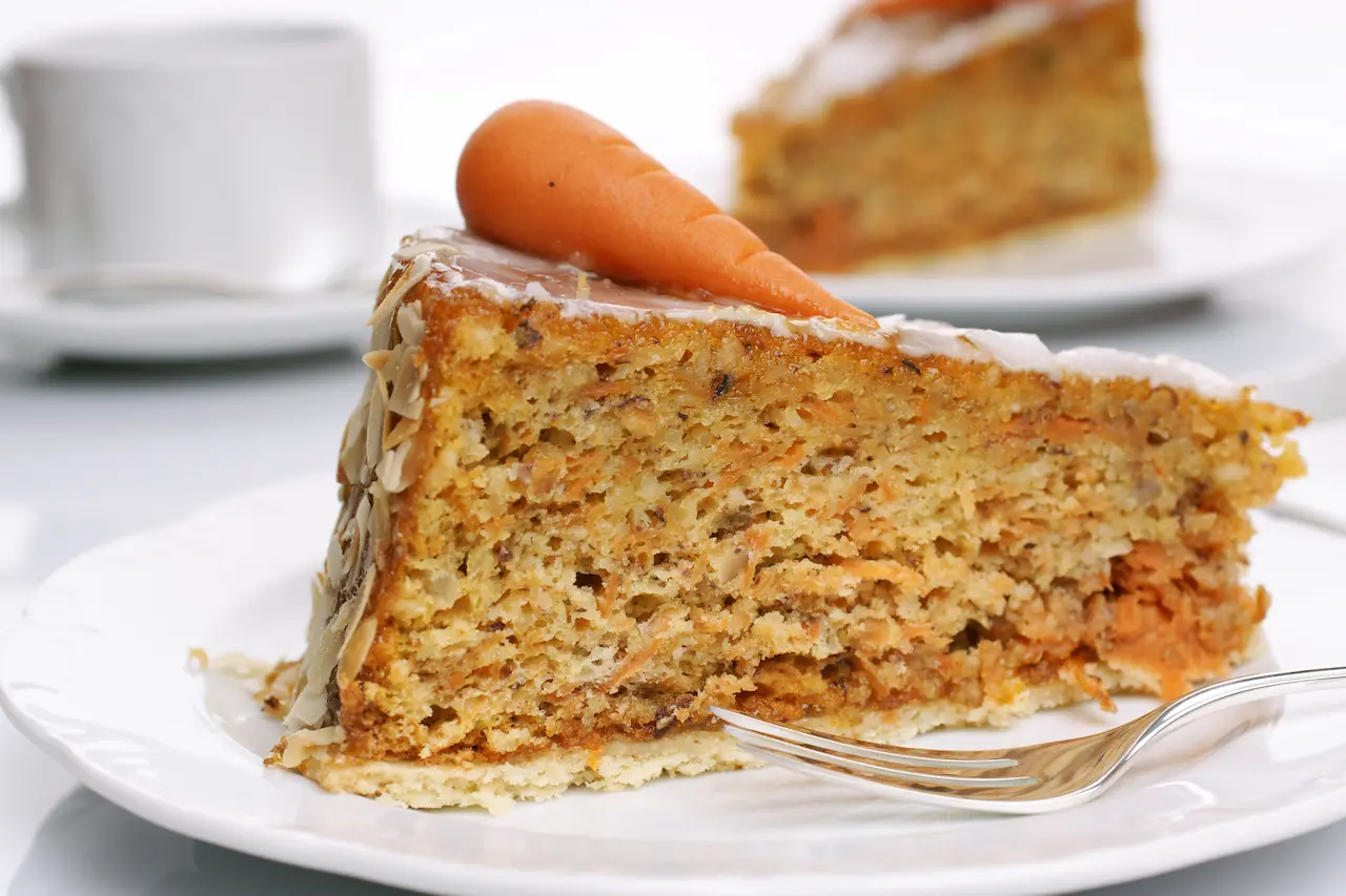 A Slice Stove-top Carrot Cake