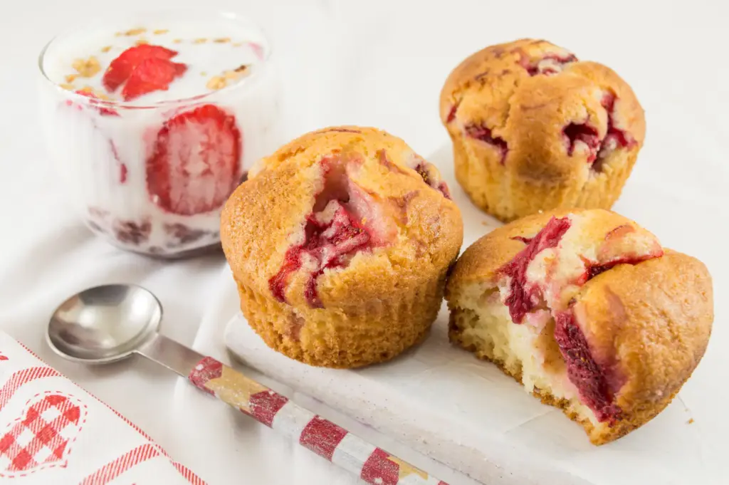 Strawberry Jam Donut Muffins