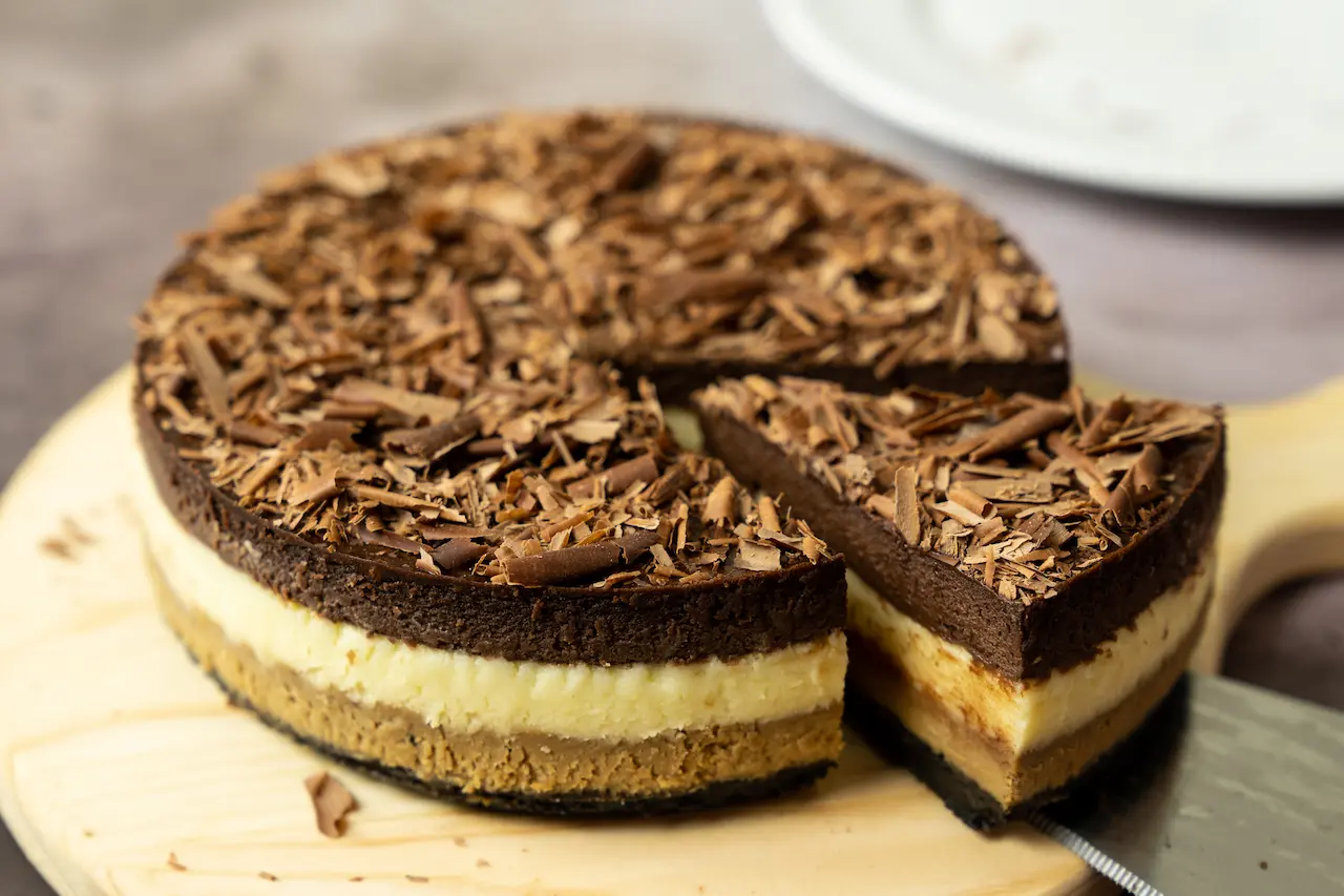 Whole Triple Chocolate Baked Cheese Cake