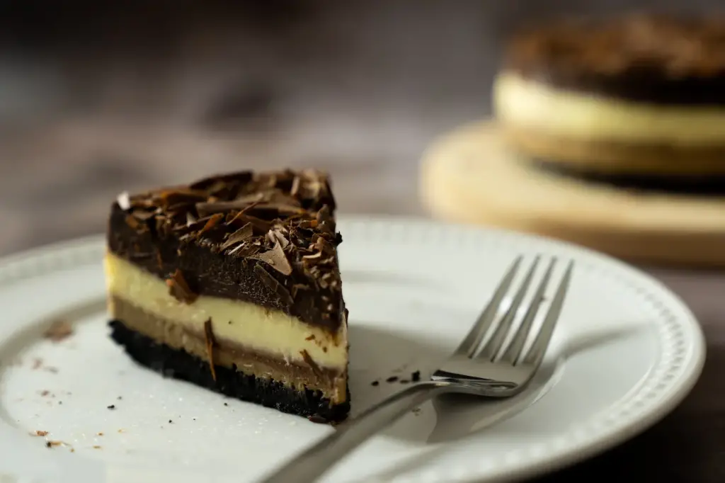 Triple Chocolate Layers Baked Cheese Cake 