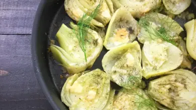 Braised Fennel with Chilli & Verjuice on a Pan