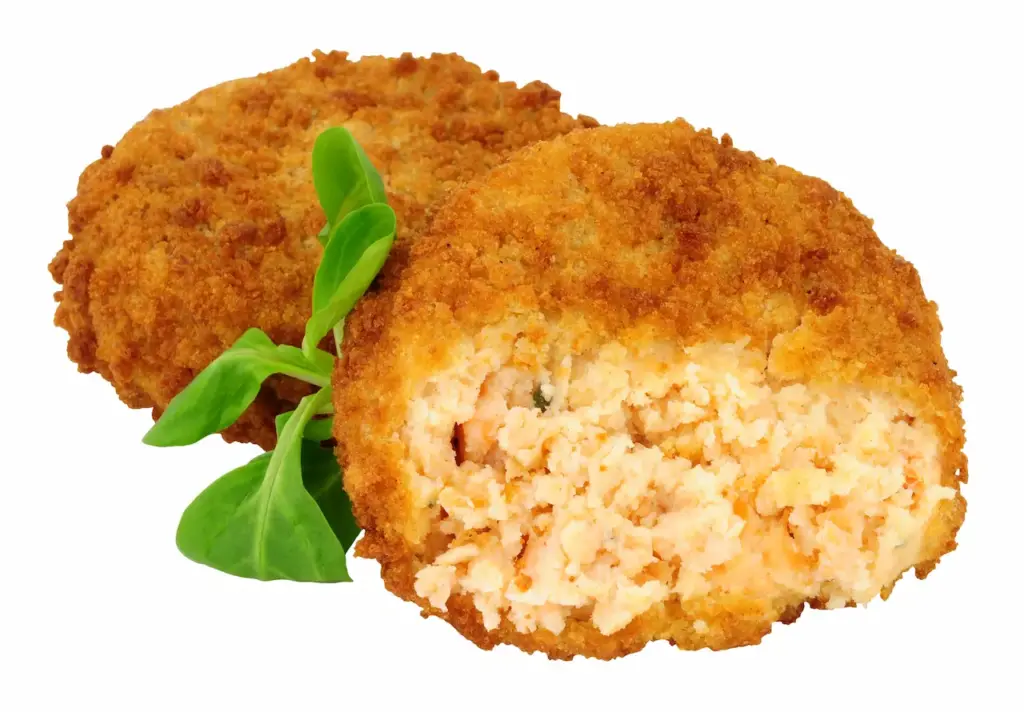 Close up of Salmon Cakes