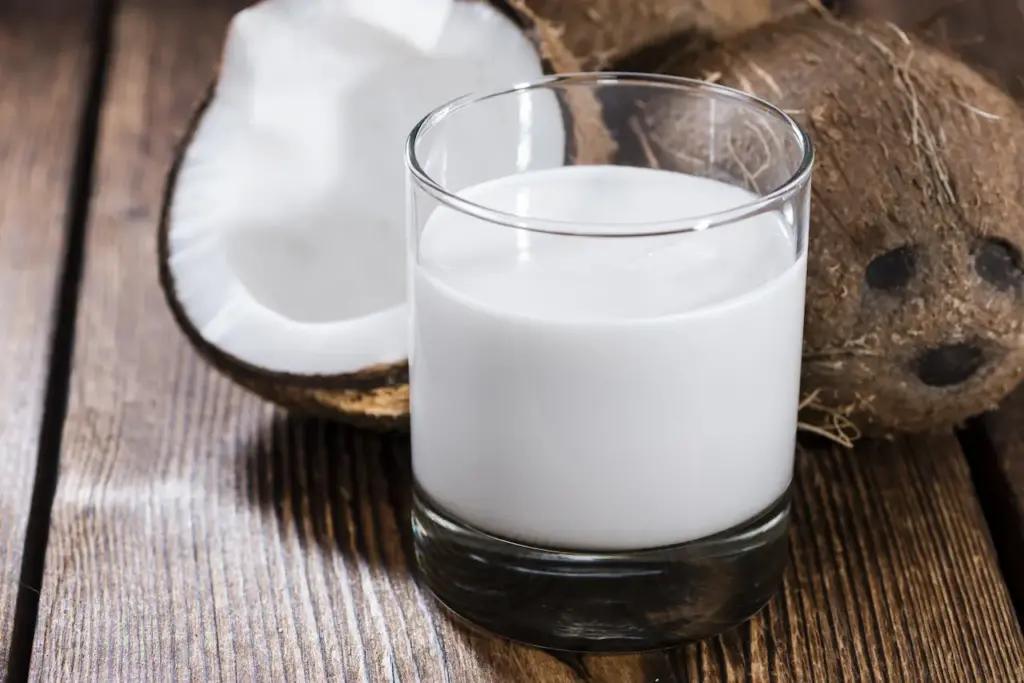 Coconut Milk in a Glass