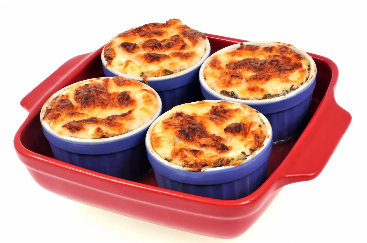 Double-baked Cheese Souffles