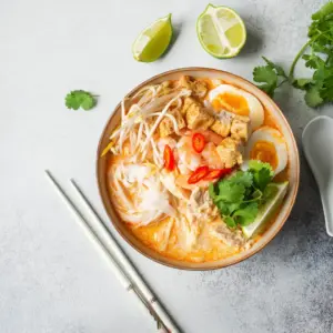 Malaysian Noodles Laksa Soup