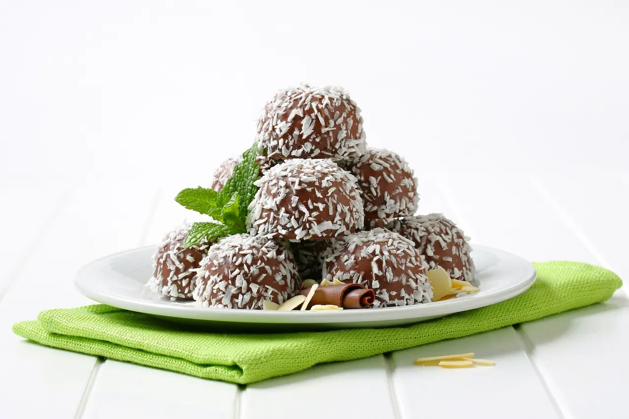 Milo Balls on a Plate