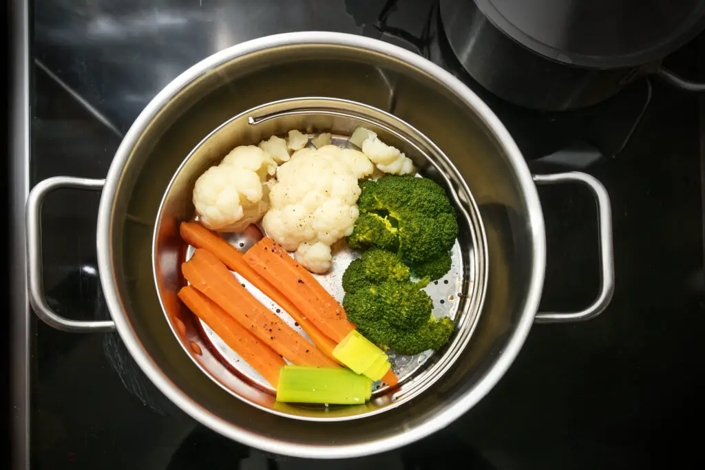 Vegetables On A Steamer