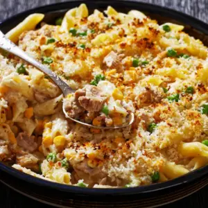 Tuna Mornay in Baking Dish