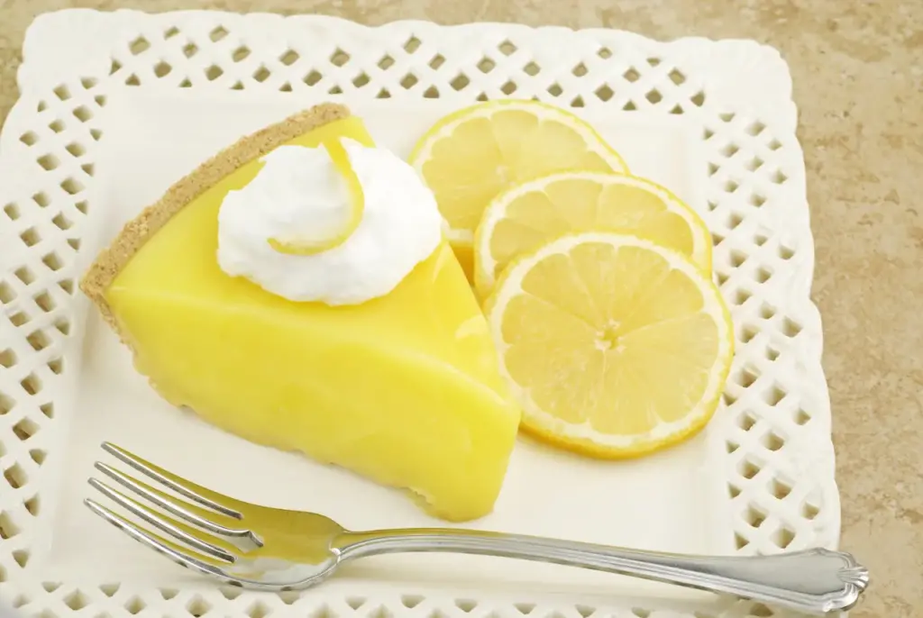 Lemon Icebox Pie on a Plate