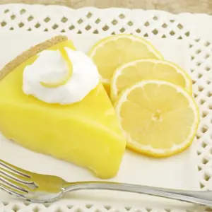 Lemon Icebox Pie on a Plate