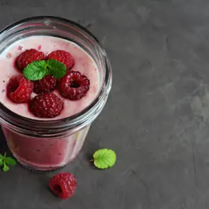 Wild Raspberry Mousse on a Jar